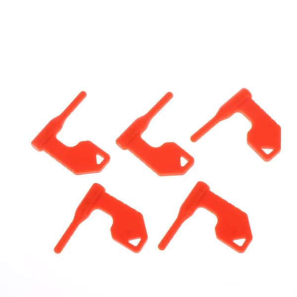 6 stk. kammer sikkerhedsflag multifunktionelle orange robuste flag