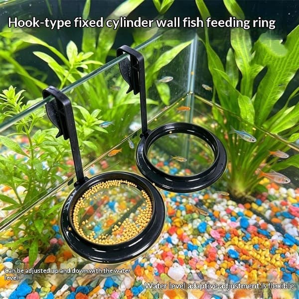 1/2/5 st akvariefoderring fisktankstation flytande bricka 1Pc