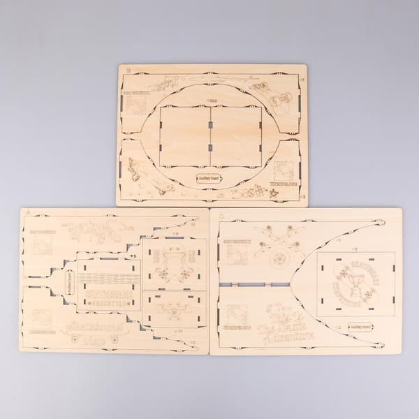 Træ Finger Skateparks Fingerboards Display Rack Bygning Pu 02