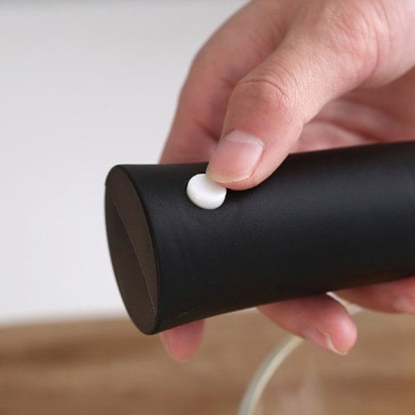 Elektrisk melkeskummer Bærbar Blender Håndholdt Mini Drikkeskum Black