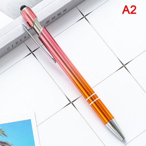 1 stk Flerfarget høykvalitets pressepenn og metallkulepenn A2