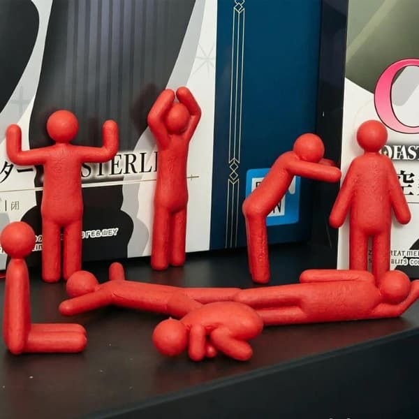 8 stk. 3D-printet Meccha kameleonrobotmodell A6