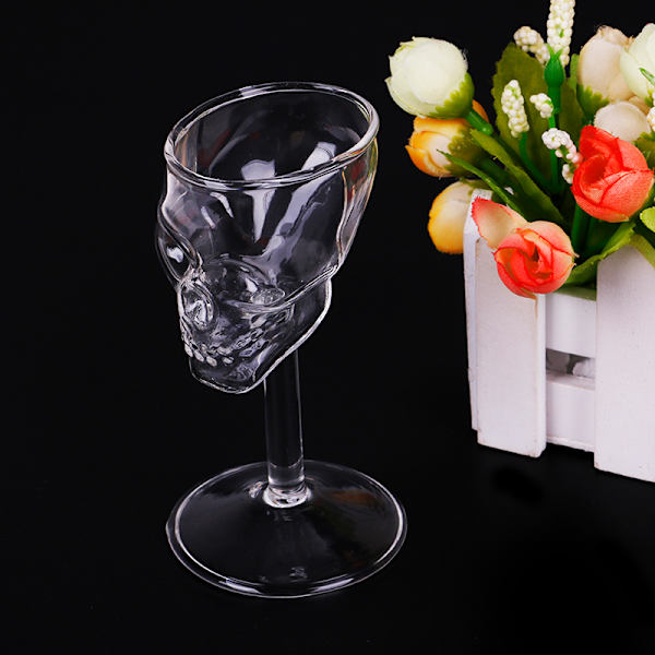 Bones Armor Warrior Skull Design High Wine Glass Bägare Cup Dri