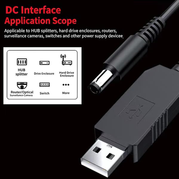 USB-tehostinmuunninsovitin tehonkorotuslinja DC 5V - DC 9V / A2