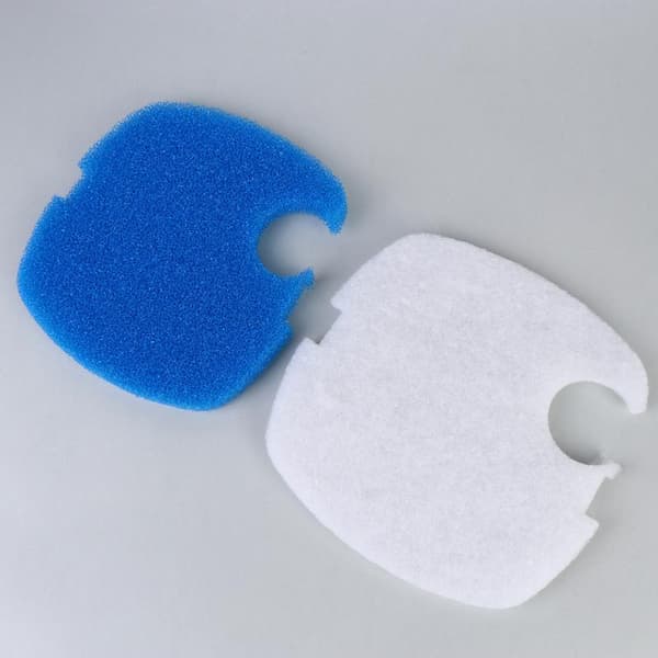 2/4 stk. blåhvit akvariefilterpute passer til 304AB/404AB/704AB 2pcs white