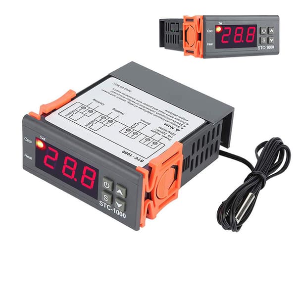1PC LED Digital STC-1000 temperaturkontrollbryter Microcom DC24V