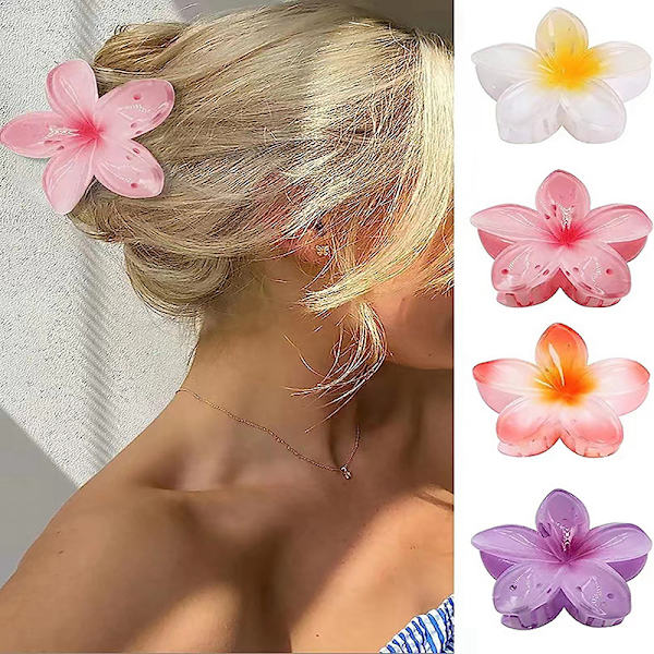Seaside Vacation Hårklämma på baksidan av huvudet med multicolor Opt A8