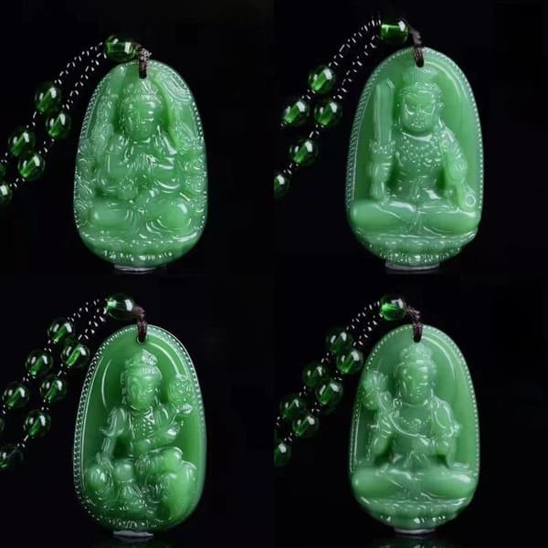 Lucky Amulet Buddha Bodhisattva Halskæde til mænd kvinder lang Swe A3
