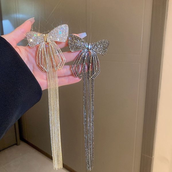 Muodikkaat, herkät rusettitupsuiset hiusklipsit naisille Sparkly Rhines A2