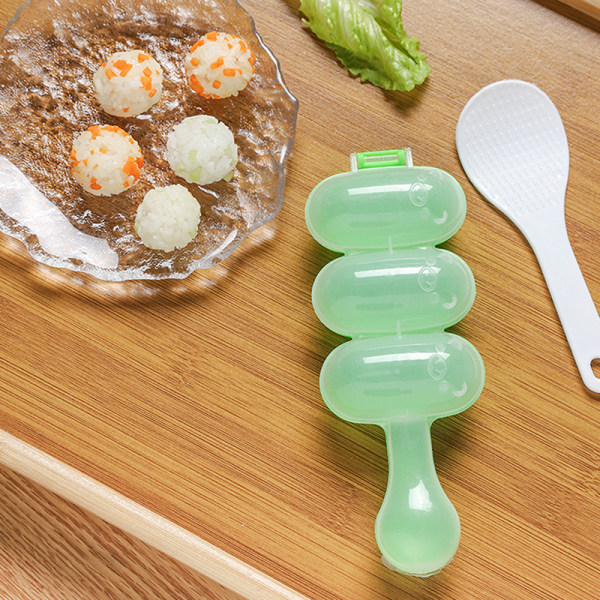 1 Stk Rice Ball Shaker Ball Diy Sushi Form Kugleformet Små Ris Green