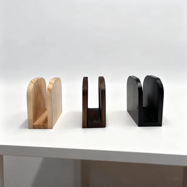 Serviettholder i tre, vevsboks, benkeplate serviettdispenser for A1