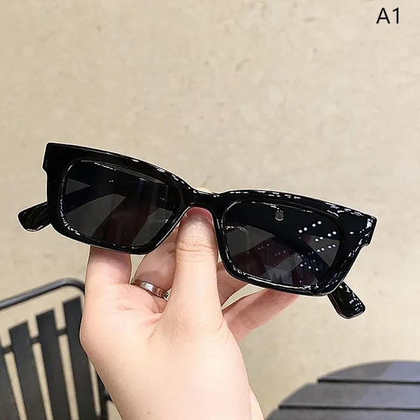 Neliönmuotoiset aurinkolasit Nainen Luxury Designer Retro Pieni suorakulmio S A1