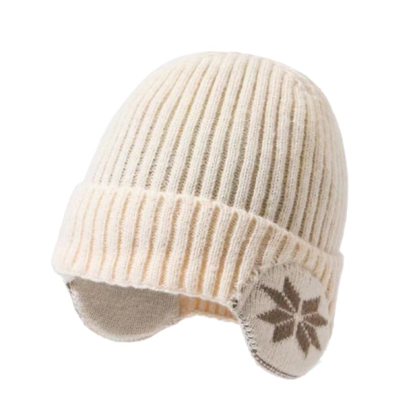 Uusi Unisex Add samettivuorattu talvineulottu hattu, jossa korvaläppä Fas A6