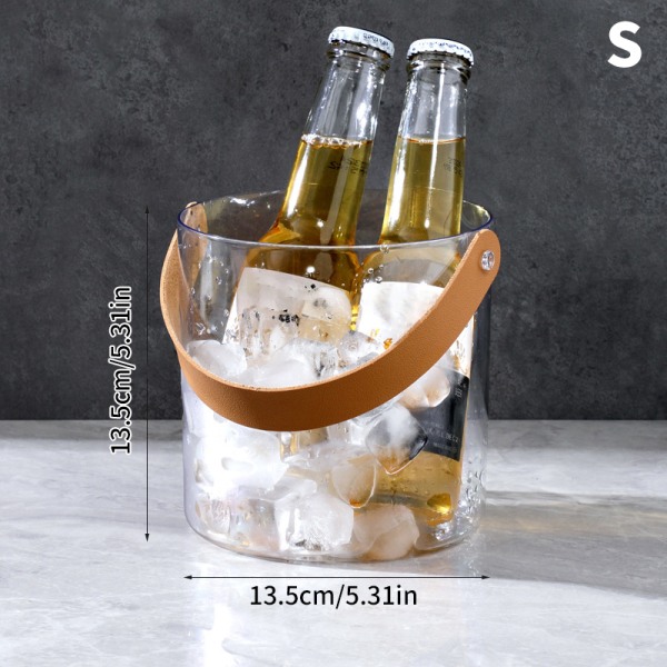 Ice Buckets Beer Wine Cooleri kahvalla hedelmäpesun säilytysalustalla Small