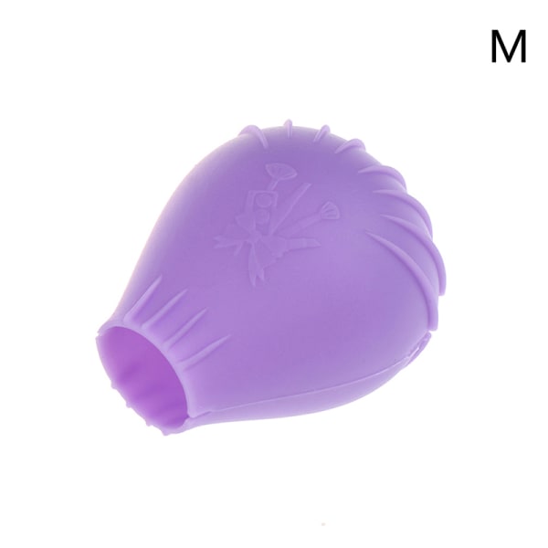 Silikon Makeup Brush Protector Makeup Brush Reseförvaring Hol Purple M