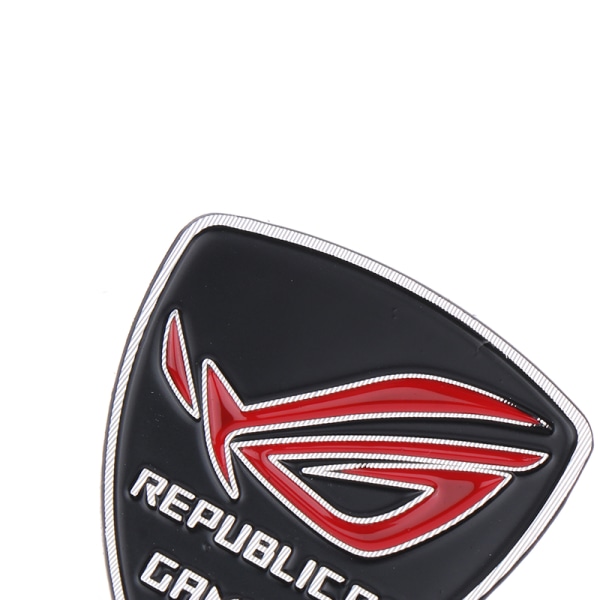 ROG Gamer Metal Logo Belief Sticker For Phone Datamaskinveske Bla Black