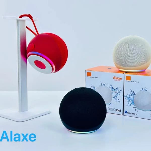 1 sett for Alaxe liten Bluetooth-høyttaler subwoofer sfærisk min A5