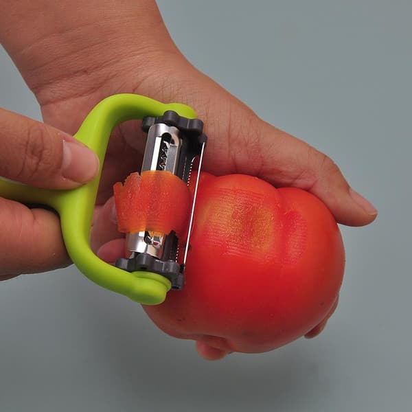 Multifunksjonell tre-i-ett-skreller 3-i-1 for melon, potet, grønnsaker