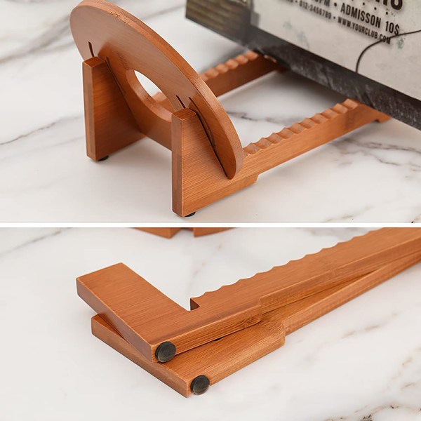 Vinyl Record Organizer Træ Display Stand Til 50+ LP Musik Al Wood color