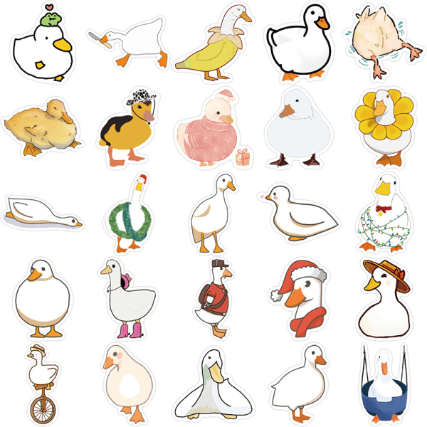 50 st e Duck Graffiti Sticker Toy DIY Kid Scrapbook Telefon Wate