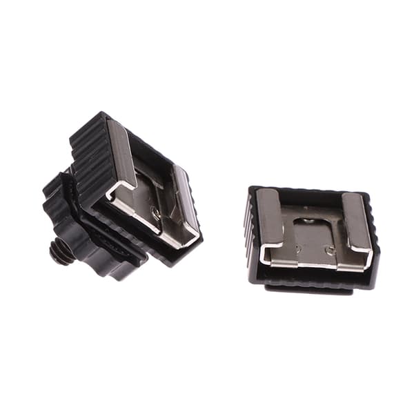 Flash Hot Shoe Brakett Mount Adapter 1/4" skrue for Studio Spee A1