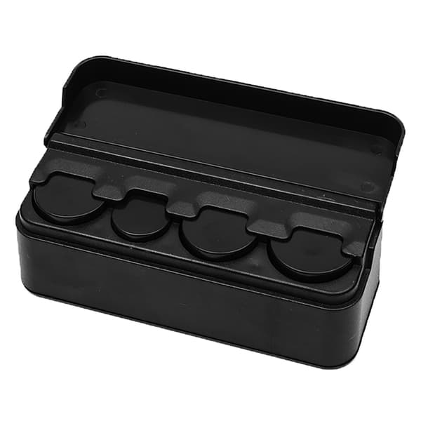 1Pc Car Organizer Ruller Plastlomme Teleskopmønter Etui St