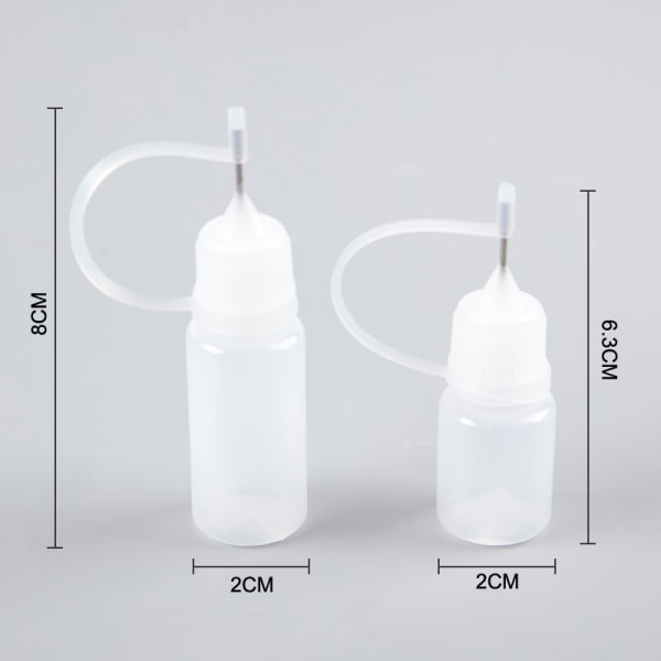 10 kpl kärkiliimaa 10 ml applikaattoripullon putki alapullotusreikä 5ML