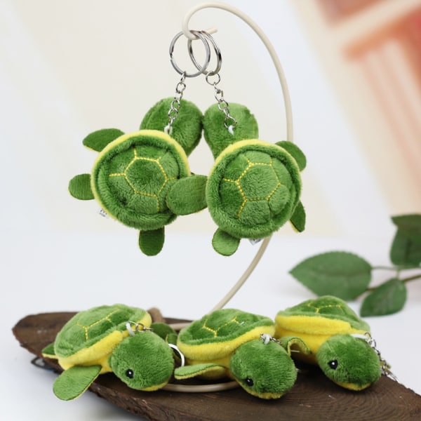 Muoti Little Turtle Pehmeä Pehmo Nukke Avaimenperä ja Sarjakuva Tortoi