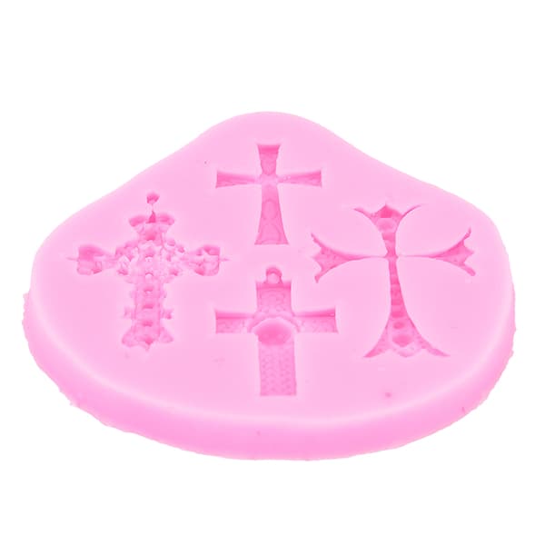 Gothic Cross Jesus Silikonfondantform Kakedekorering Choco