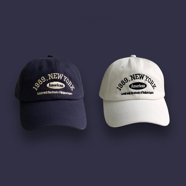 Retro baseballcapser for menn og kvinner med gatebokstaver Navy