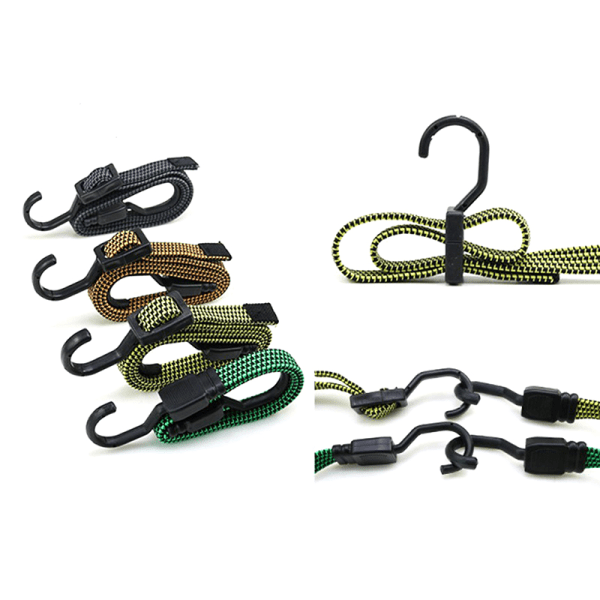 Nye Elastikk Gummi Bagasje Tau Cord Kroker Sykler Rope Tie Bicy A1