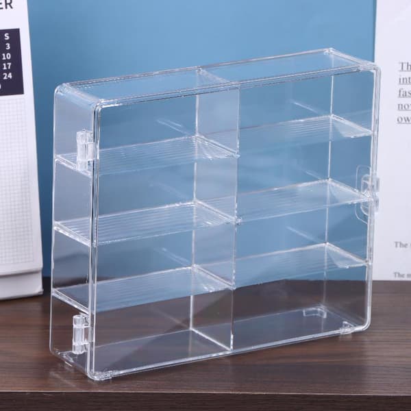 1 st kompakt bilmodell förvaringslåda transparent leksaksbil
