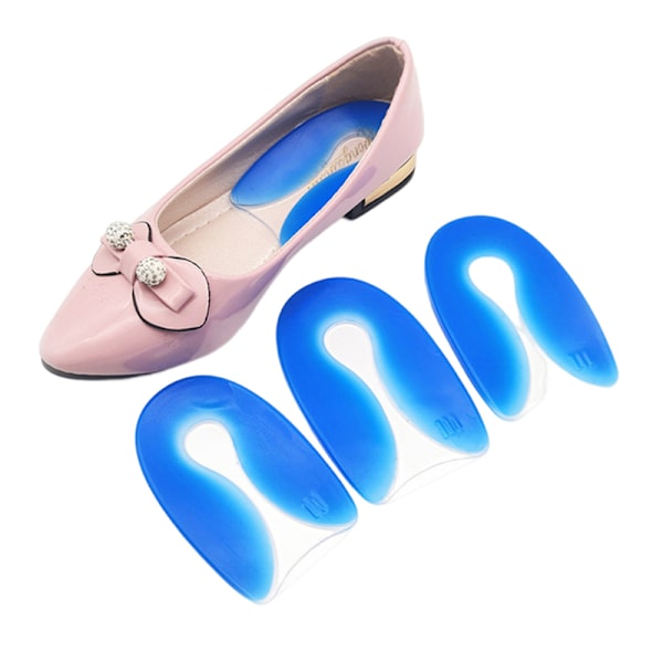 Silikongel Insoles Heel Cushion Sulor Lindrar fotsmärta ar Fa S
