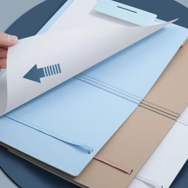 Sammenleggbare mapper A4 til A5 Sammenleggbart brett Studentprøvepapir Stor A6