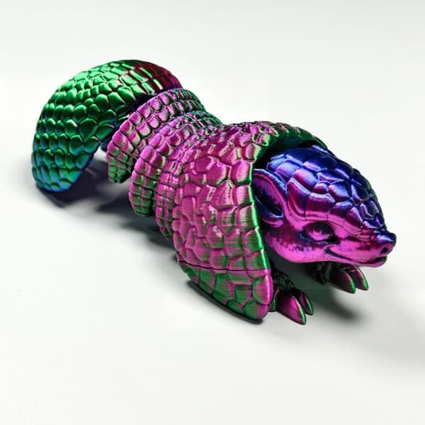 1 stk 3D-printet Pangolin-statue Fidget-actionfigurer til hjemmet B 17x7CM