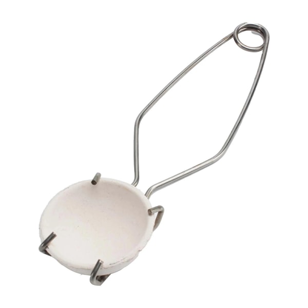 25Cm Rustfritt stål Digeltang Klemme Digeltang Hvit