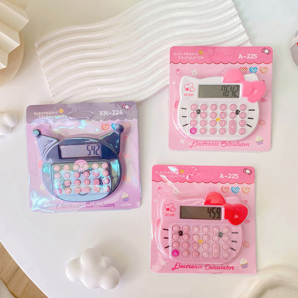 e Cartoon Calculator Kawaii Portable Office Learning Supplies C A2