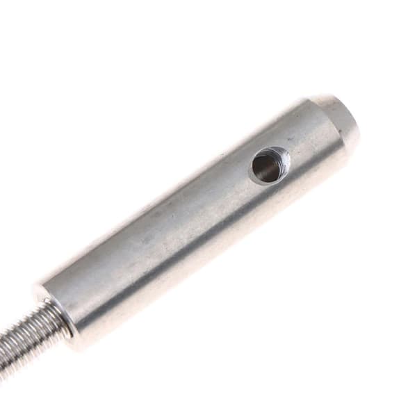 2 STK Rustfri Gevindstang Spændingsende Til 2-8MM Wirekabel A4