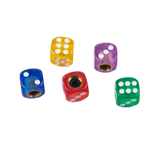 4 kpl Nopan muotoinen auton kuorma-auton renkaan ilmaventtiilin varren cover pöly Blue