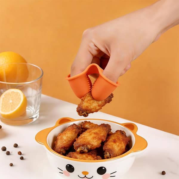 Silikon Snacks Fingerdeksel Oljetett og Smussavvisende Klips Nei A2