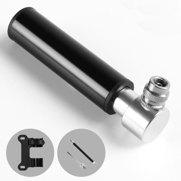 1 set bärbar minicykelpump i aluminiumlegering för cykling A6