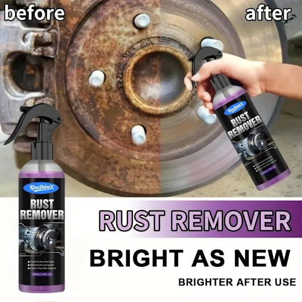 Rustfjerner Spray Sterk Eliminering Av Rust Jernoppbygging Idé 100ml  towel