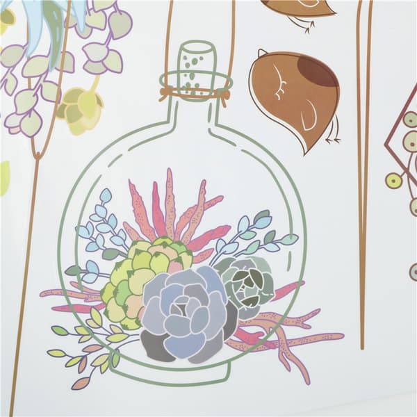 Creative Flower s Chlorophytum Removeable Wall Stickers Decora