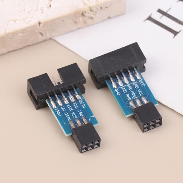 Javino 10-ben til 6-ben konverter til standard adapterkort til AVRI 5Pcs