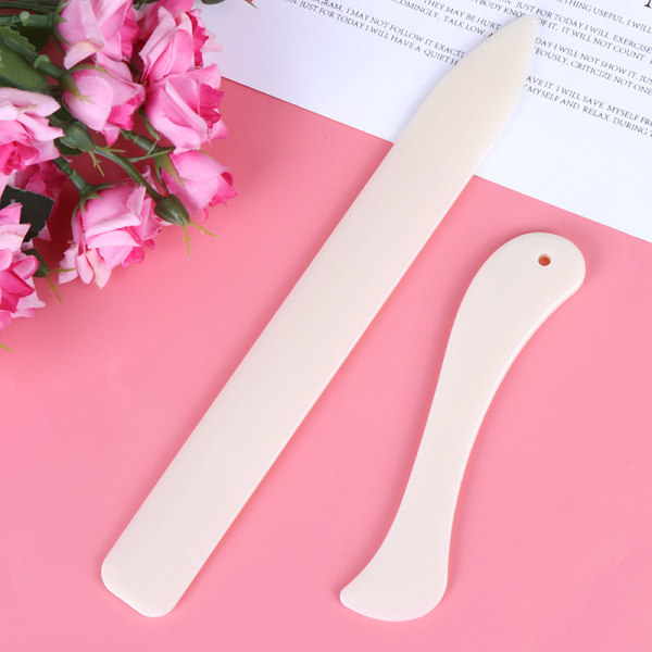 2kpl Bone Folder Craft Tools Nahka uurrettu Taitettava rypytys P
