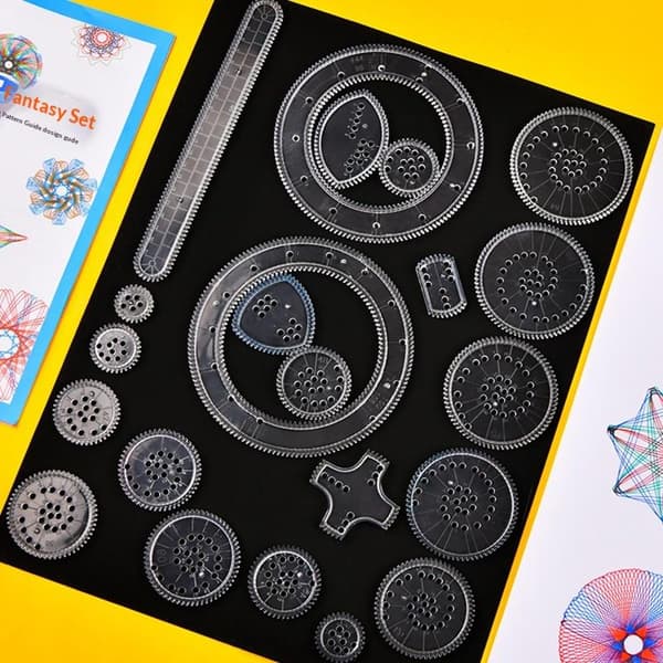 22 st ritningsleksaker set geometrisk linjal matematisk roulett Dr