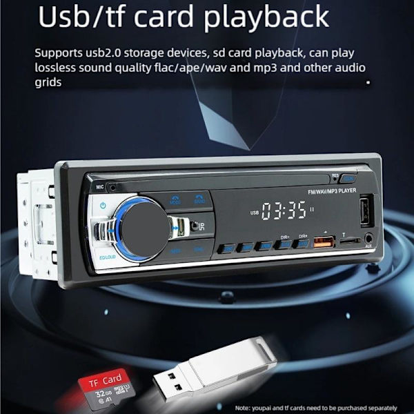 Bilstereo Digital Bluetooth MP3-spelare JSD-530 52 A3