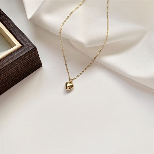 1 Stk Simple Heart Shape Halskæde New Fashion Sweater Chain Acc
