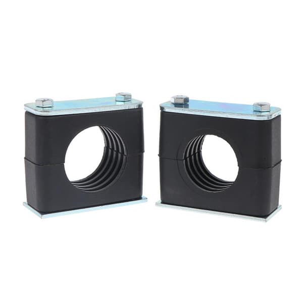 2 stk. sort nylonrørklemme boltet plastikklemme rørholder 6 10mm 2pcs