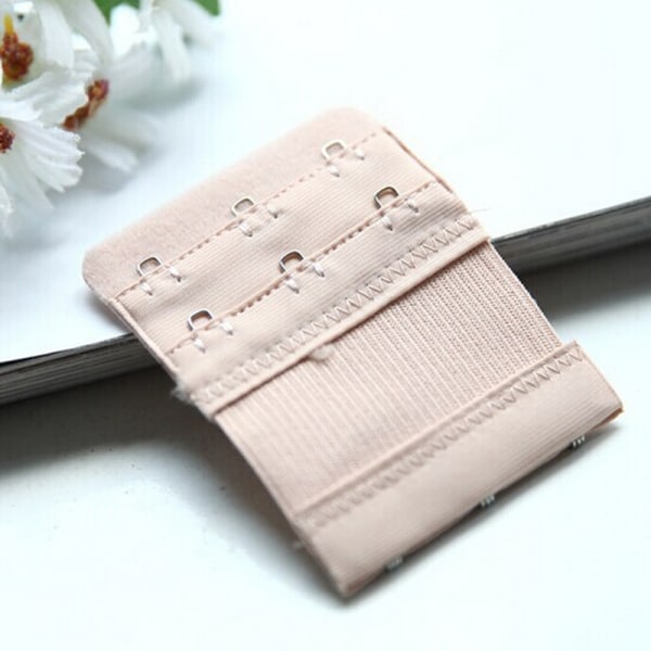 Bra Extender Extension Elastinen 2/3 koukku Clip On Strap Soft B White